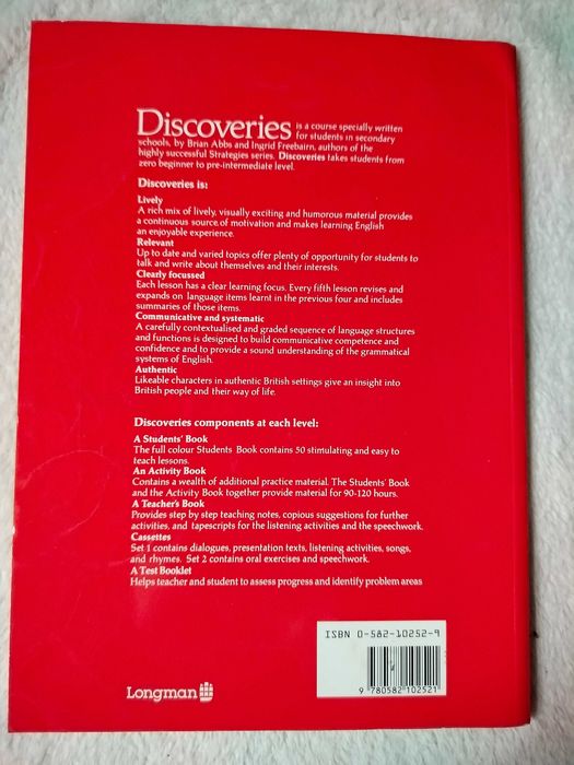 Discoveries podręcznik do nauki języka angielskiego LONGMAN Brian Abbs