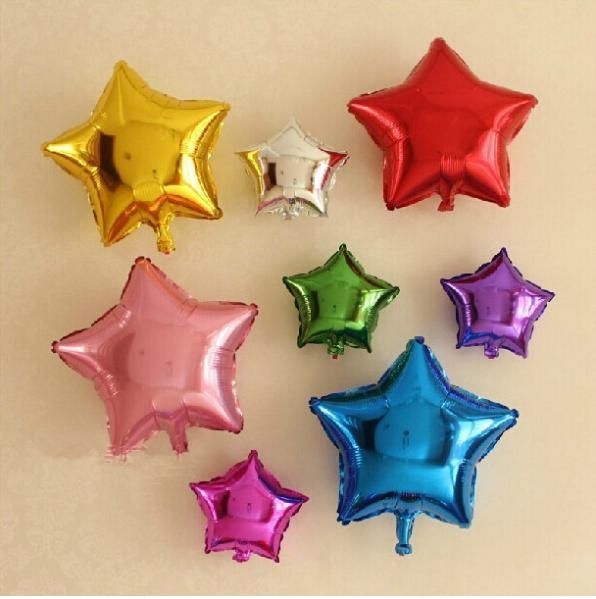 Звездочки из фольги шарики звезды фольгированные воздушные шары декор