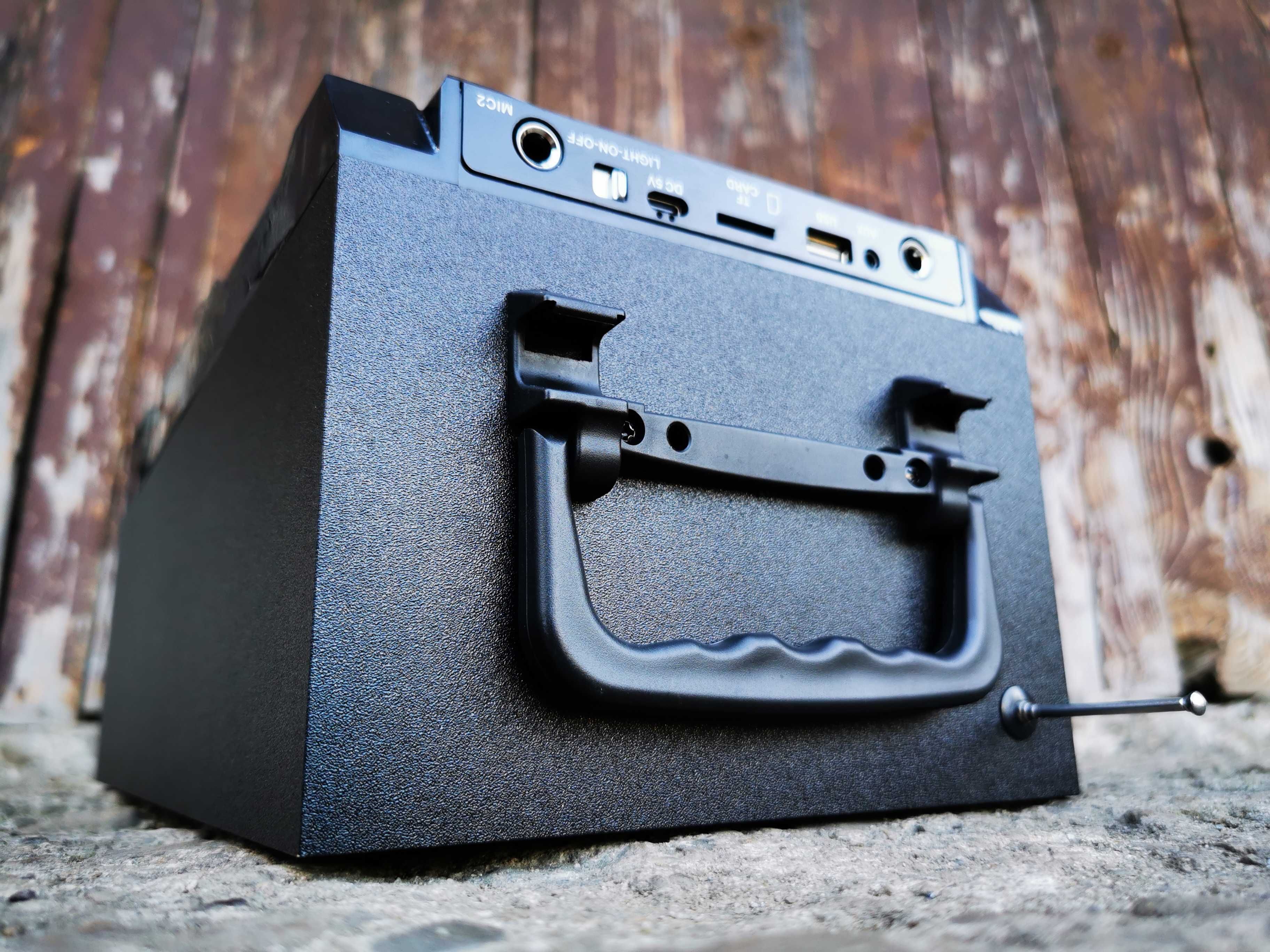 KOLUMNA Nagłośnieniowa Głośnik BLUETOOTH WIEŻA Radio USB MP3 Budowlane