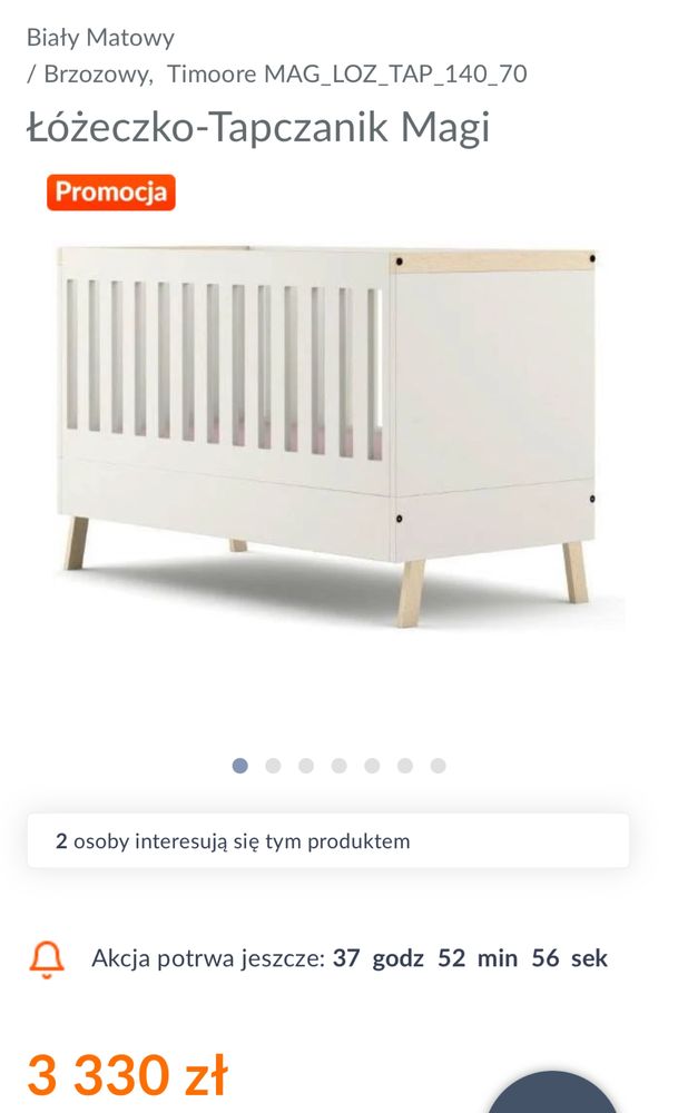 Łóżeczko dziecięce Timoore MAGI