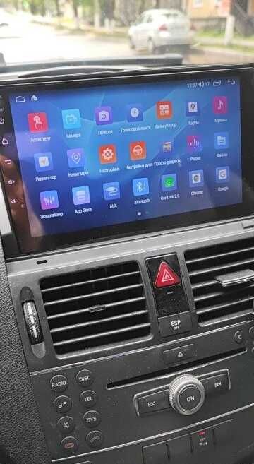 Магнитола w204 MERCEDES BENZ C GPS 2 din TV Дисплей CarPlay Android 14