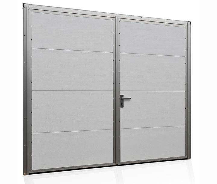 Brama Garażowa Rozwierna Na wymiar Aluminiowa DWUSKRZYDŁOWA 200x210
