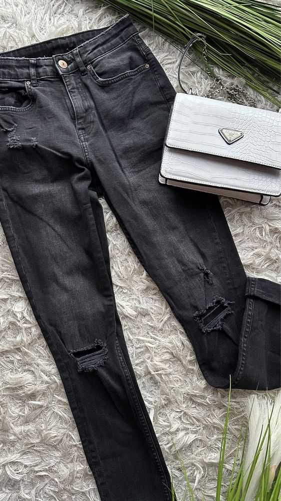 Spodnie jeans przetarcia H&M