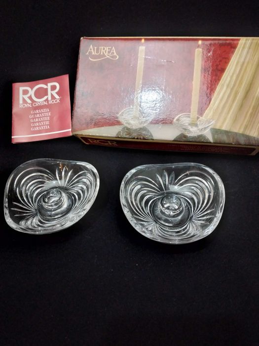 Castiçais em cristal RCR