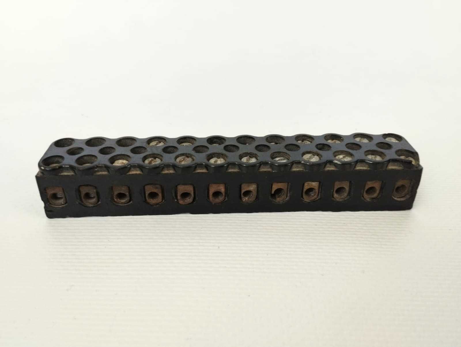 Клемная колодка КМ1-10 10А (ЛАТУНЬ). СССР. 10А.
