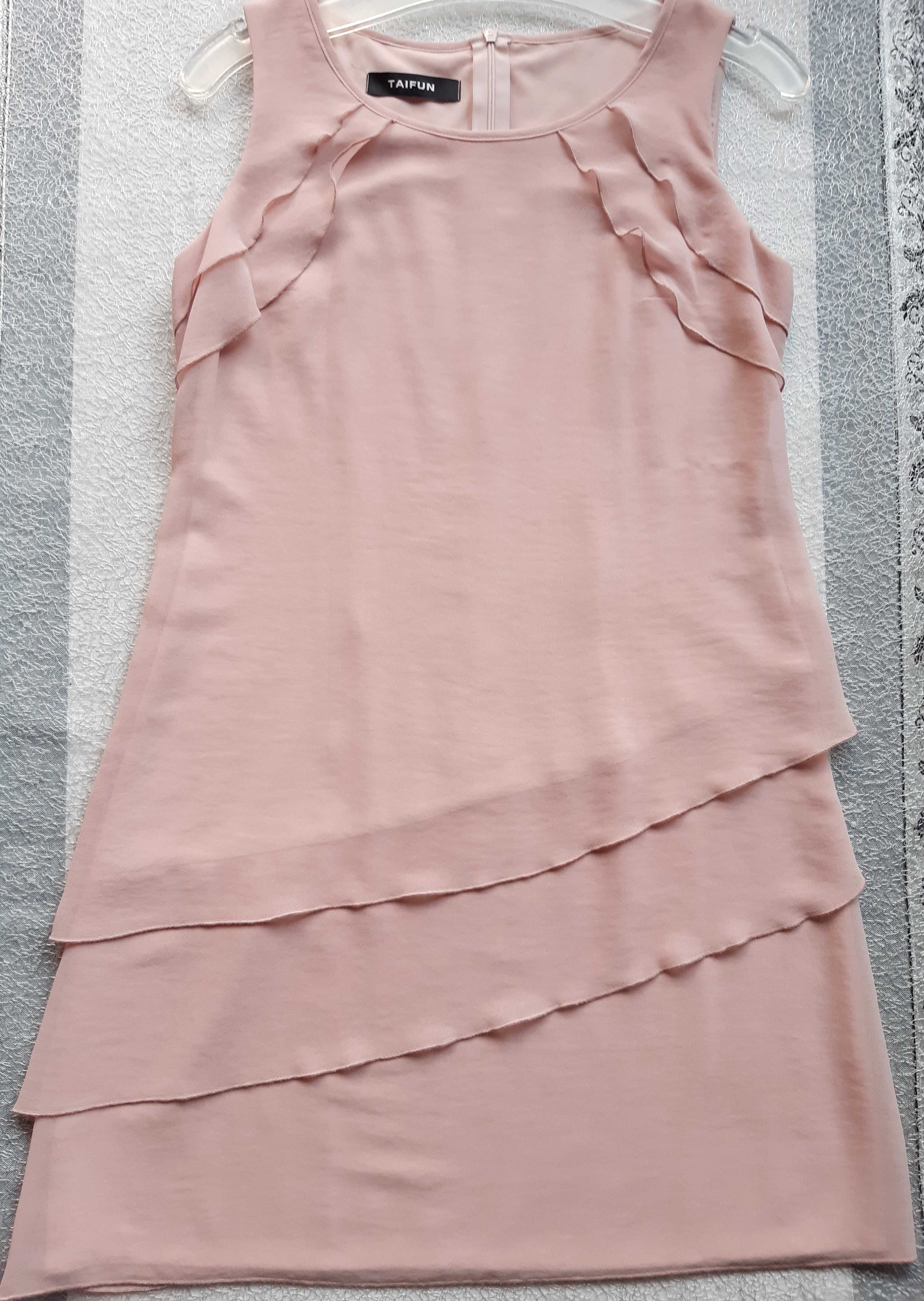 Sukienka Gerry Weber "Taifun" krótka pudr. róż przed kolano rzm.36/S/8