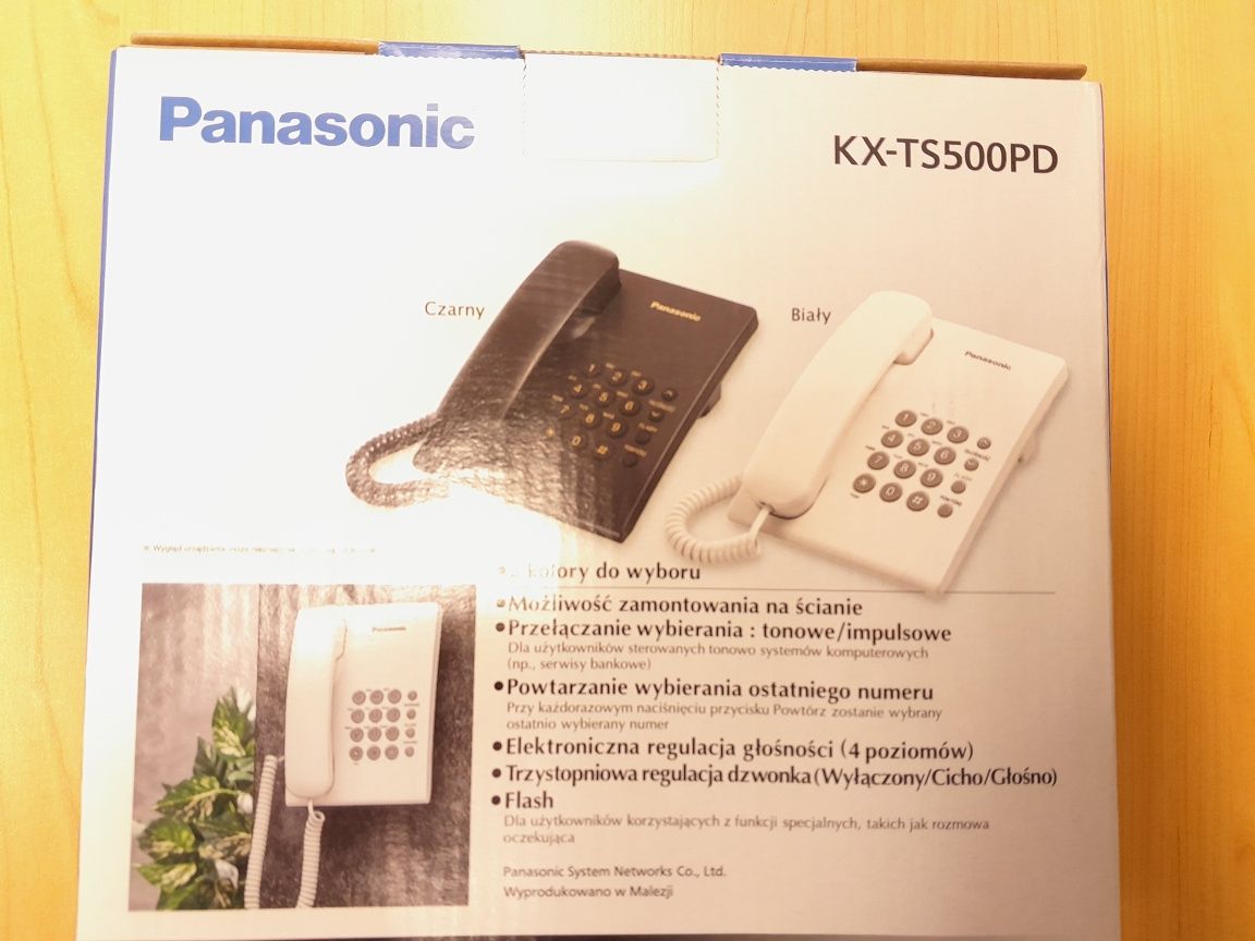 Panasonic telefon stacjonarny nowy