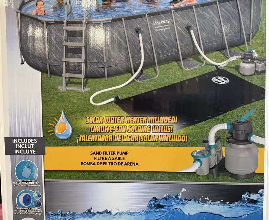 Piscina Bestway NOVA de 6,1m x 3,6m com extras