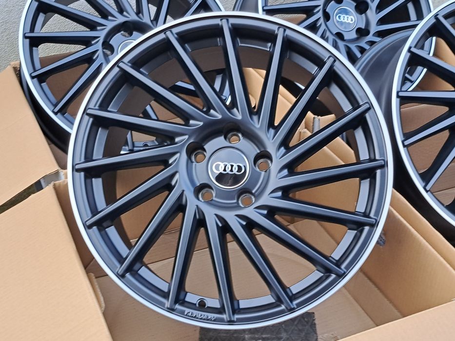 Alufelgi 18' AUDI 5x112 A3 A4 B6 B7 B8 B9 A6 C5 C6 Q3 Q2 TT BLACK KT17