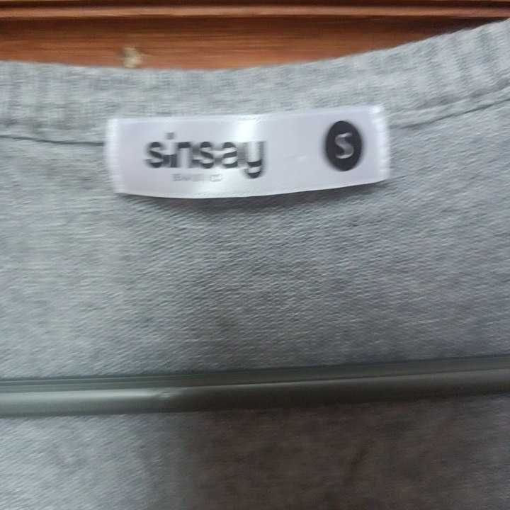 Szary kardigan rozpinany sweter S