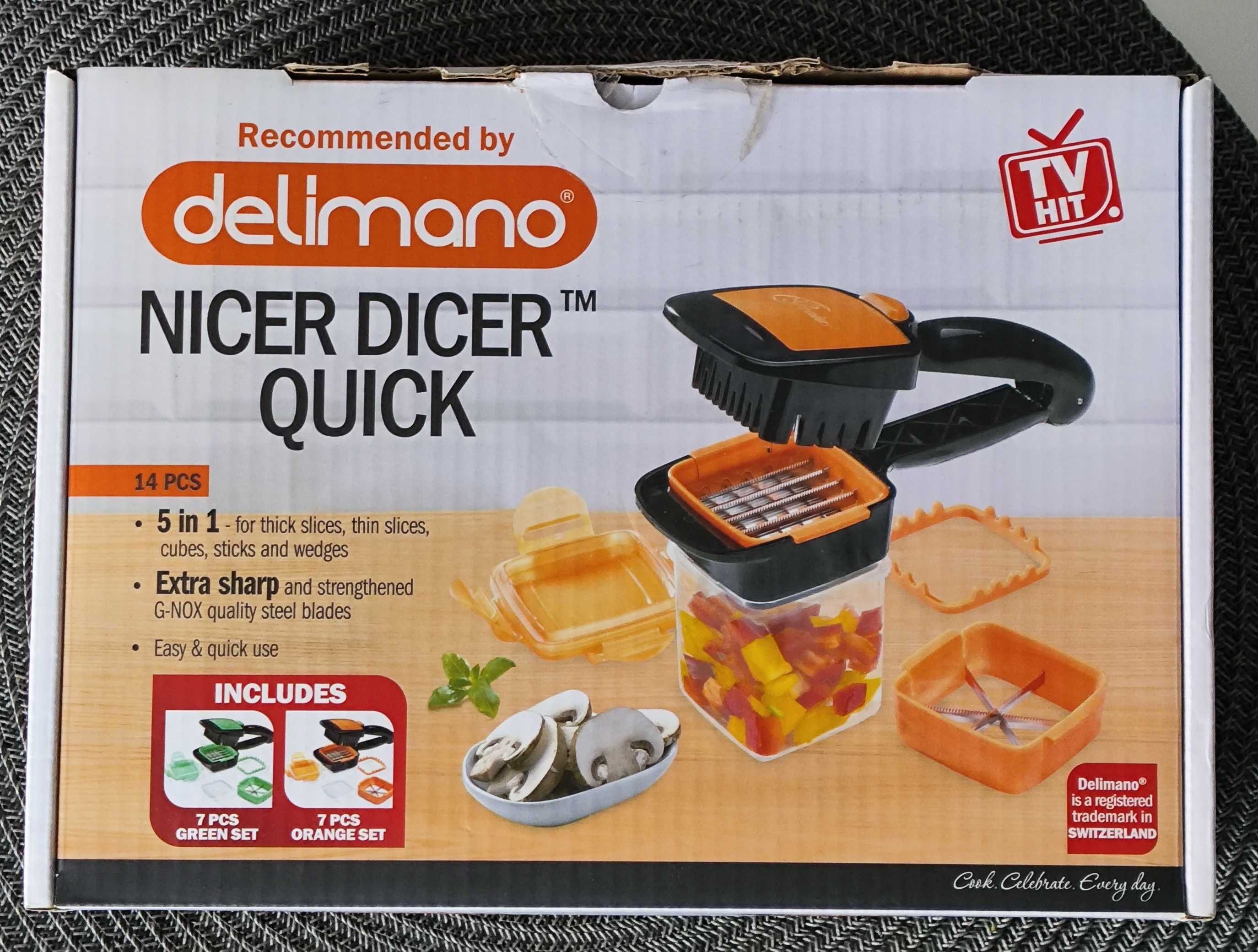 Ручная овощерезка DELIMANO NICER DICER QUICK 5 в 1