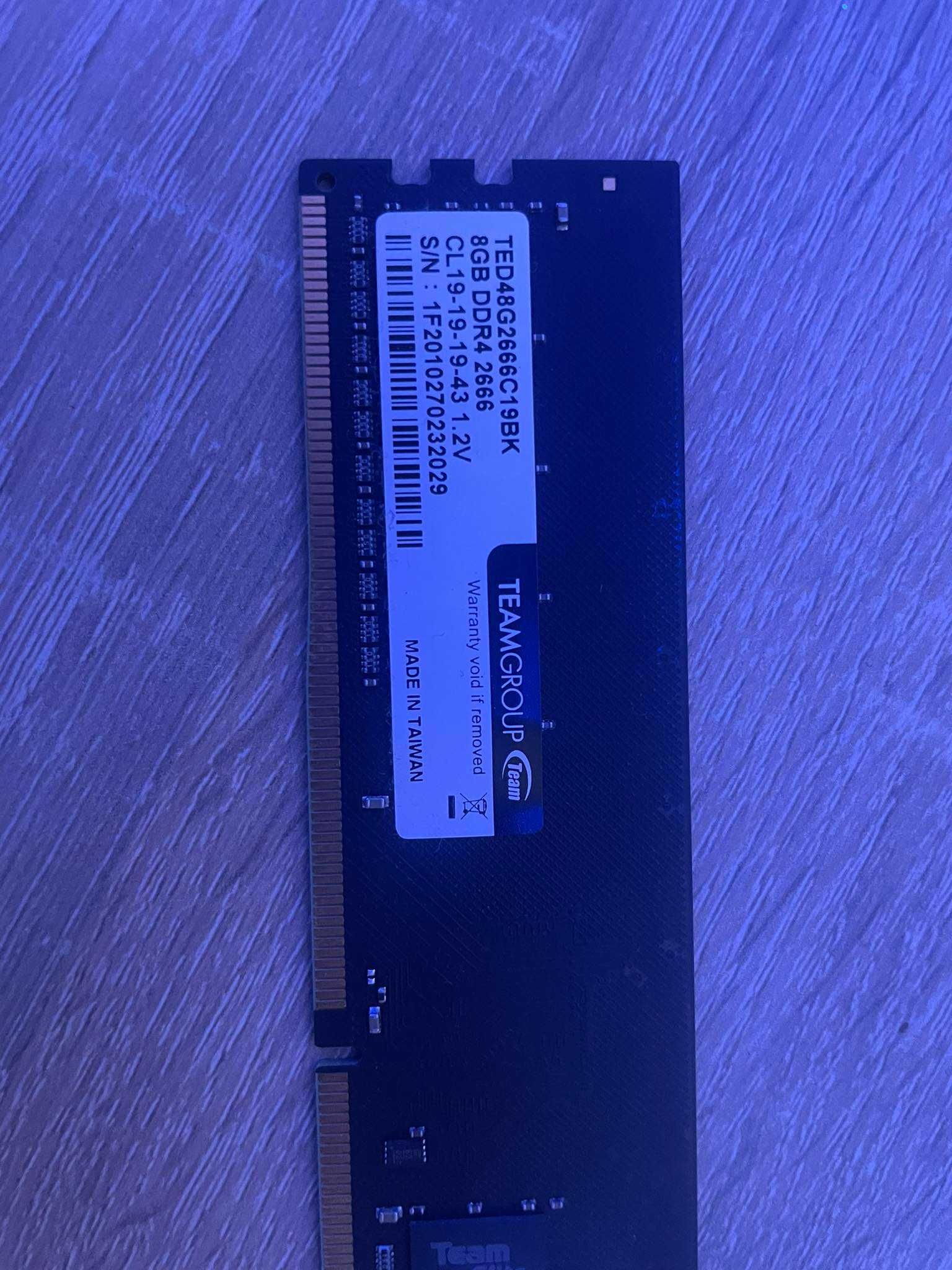 Pamięć RAM TEAM GROUP 8gb  DDR4 2666mhz - (1x8gb)