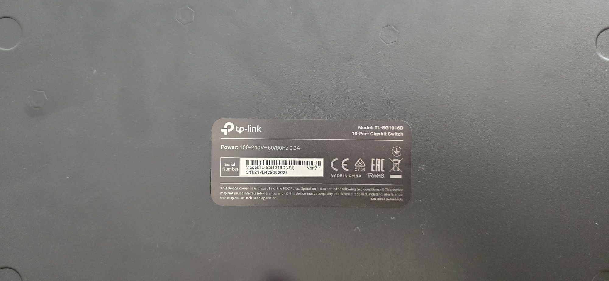 Switch Gigabit 16 Portas