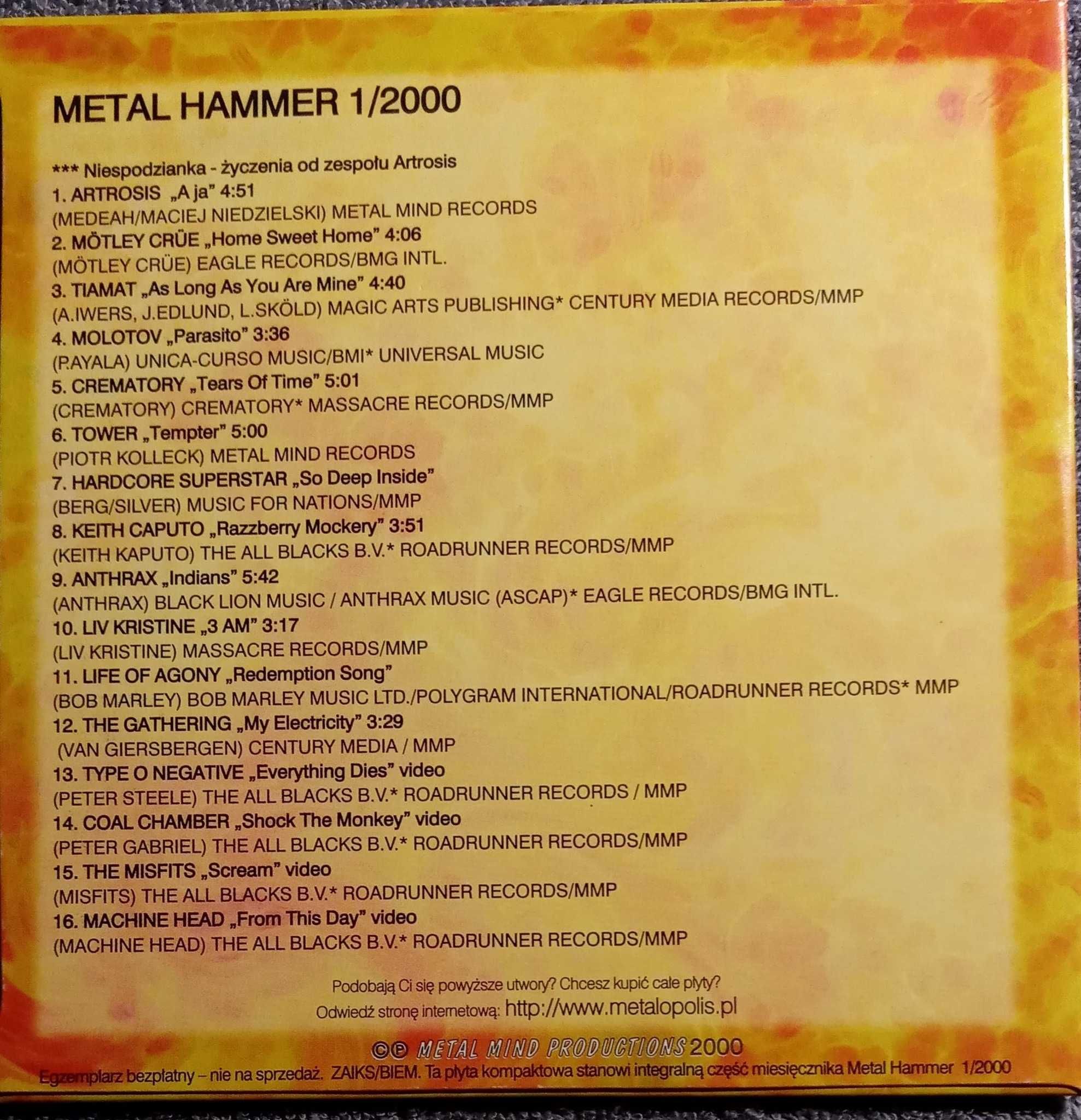 Metalmania 2004, Metal Hammer 1/2000, 5/2004 (3CD)