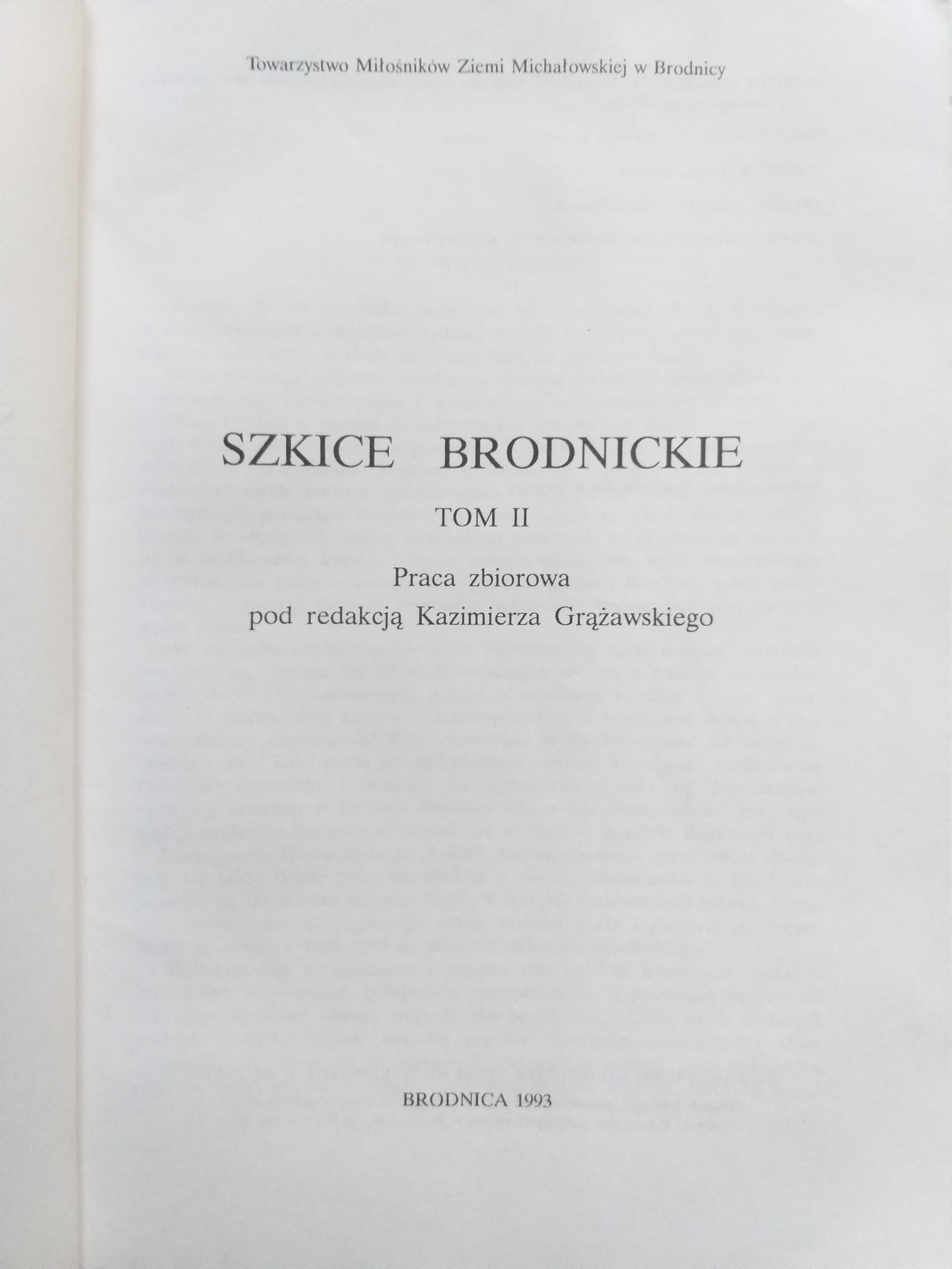 "Szkice brodnickie" Tom II 1993