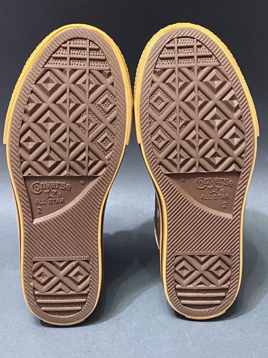 Кеды высокие Converse 33 размер (21,5 см) кожаные натуральная кожа