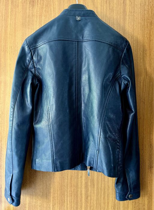 Blusão Massimo Dutti em pele, s (usado 1 vez)