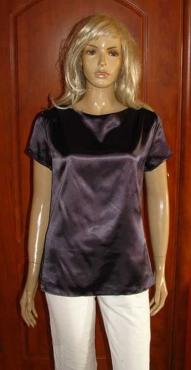 bluzka czarny satyna 40/42