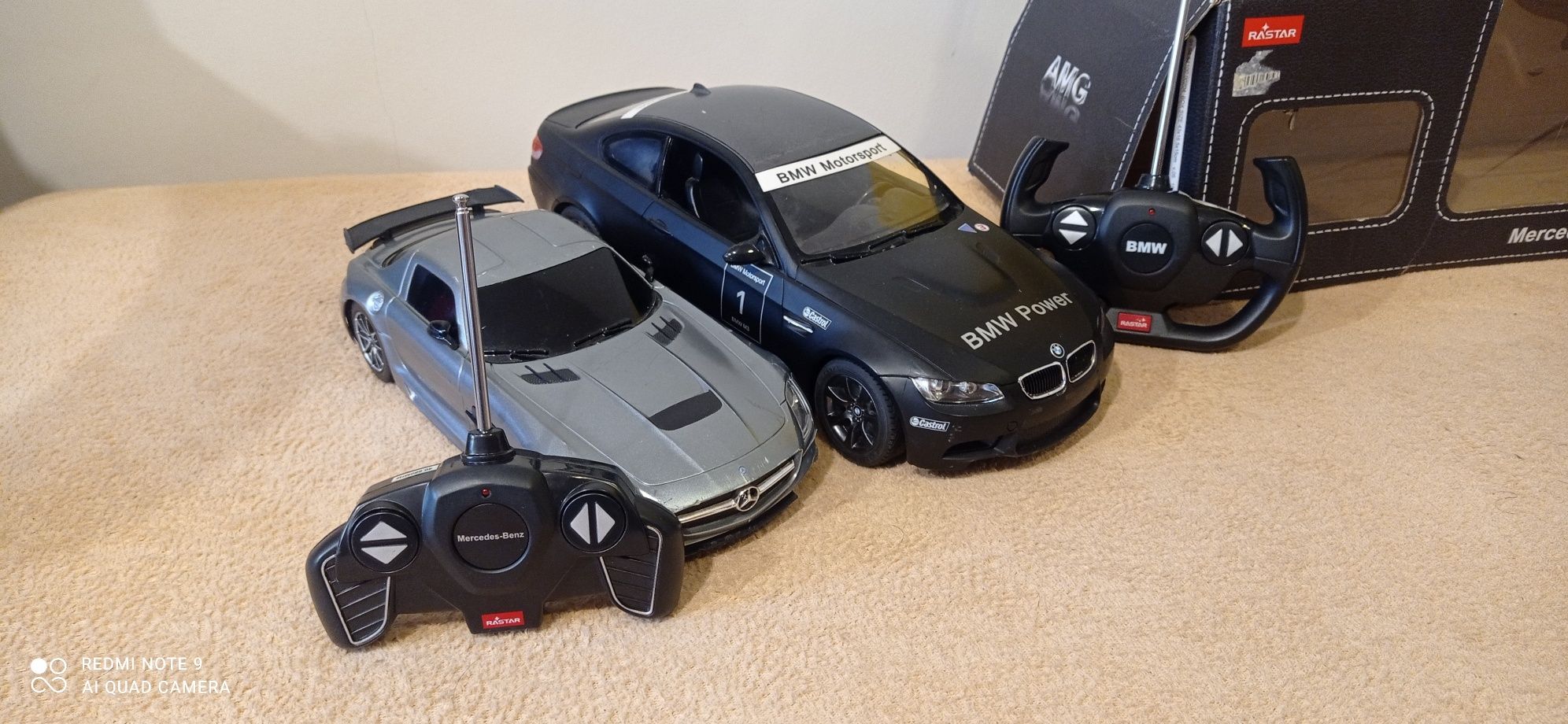 Rastar samochody zdalnie sterowany BMW M3 i Mercedes Benz