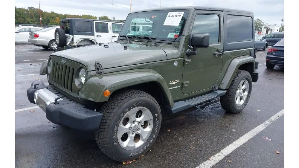 Jeep Wrangler JEEP Wrangler / SAHARA / SKÓRZANE KARMELOWE WNĘTRZE /4X4 / mała szkoda