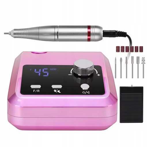 Frezarka do paznokci do manicure mocna + frezy 45000rpm pedicure 204