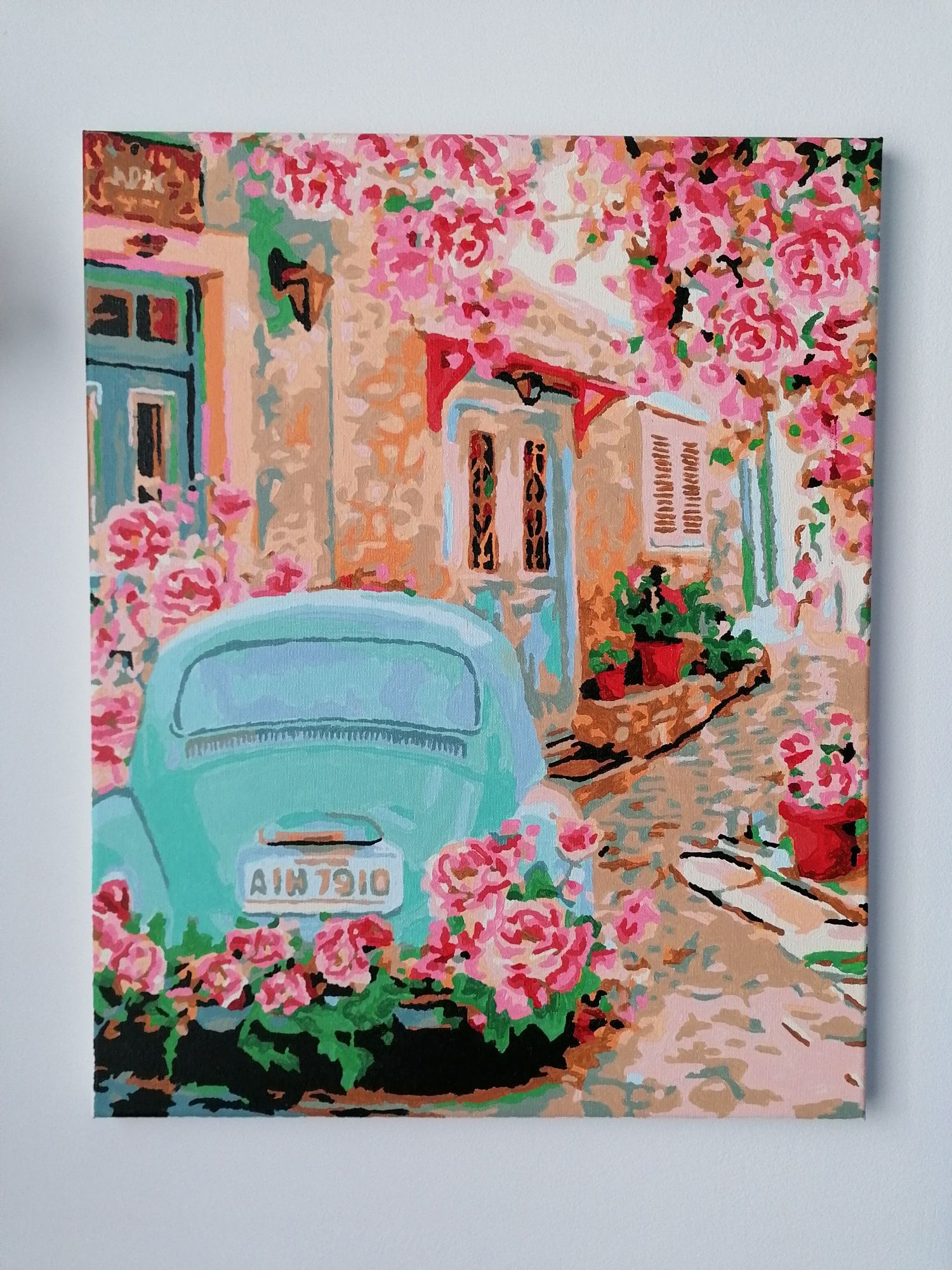 Wyjątkowy obraz namalowany farbami akrylowymi 40x50 cm