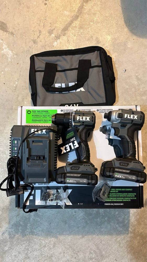Набір Flex  FXM 205-2A  24V Compact Drill and Compact Impact