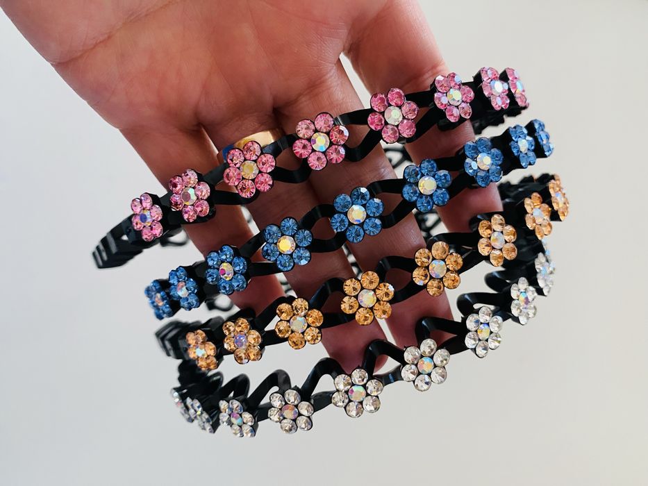 Conjunto 4 Bandoletes Floridas com Brilhantes – Novas