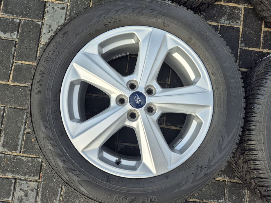 Kola zimowe Ford Edge kuga S-max 18 5x108 7.5J Et55 235/60/18 jak nowe