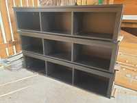 szafka półka wisząca HEMNES IKEA ciemny brąz / czarny