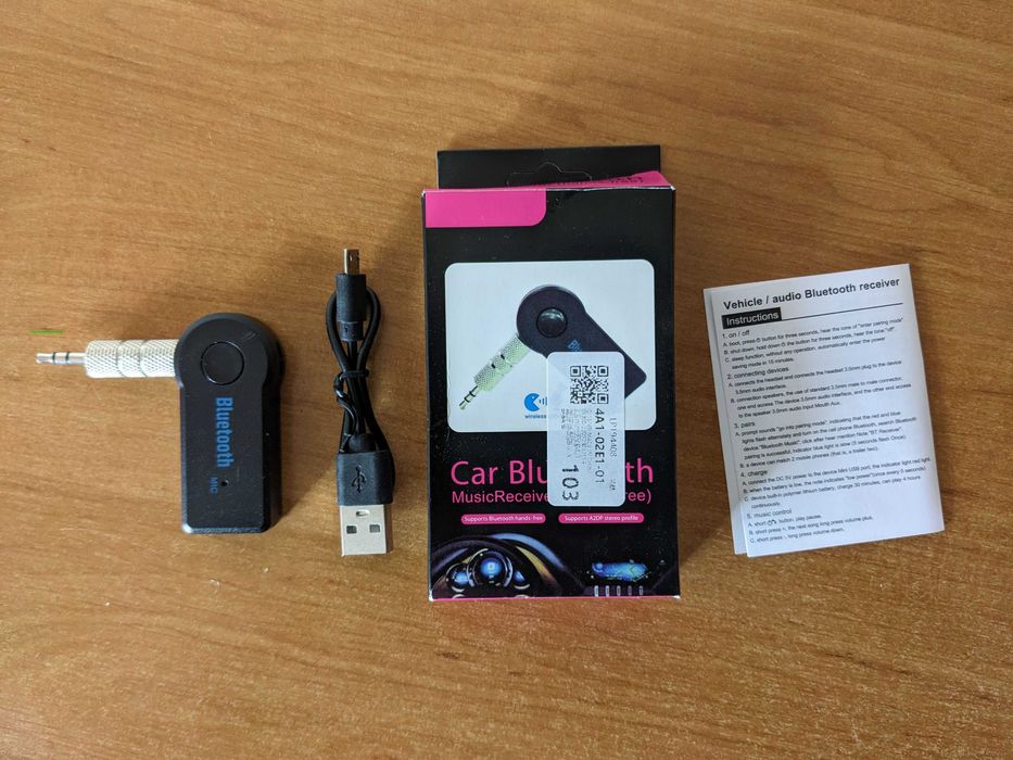 Bluetooth AUX адаптер (ресивер) для авто