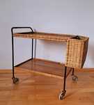 barek boho barek mobilny pomocnik stolik barek rattan barek rattanowy