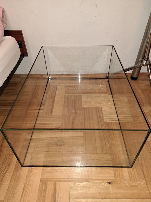Duże akwarium terrarium 132 l 80 x 55 x 30