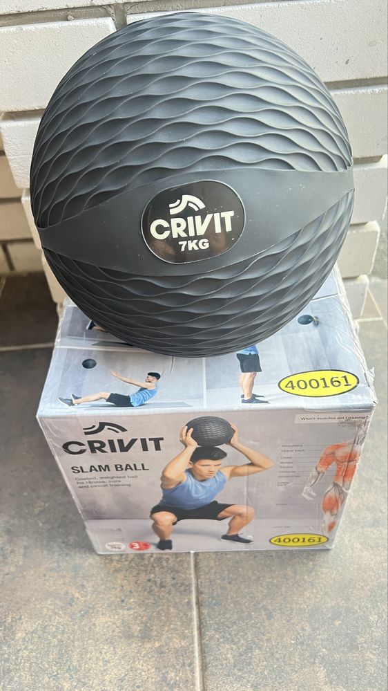 М'яч для фітнесу crivit slam ball 7 кг