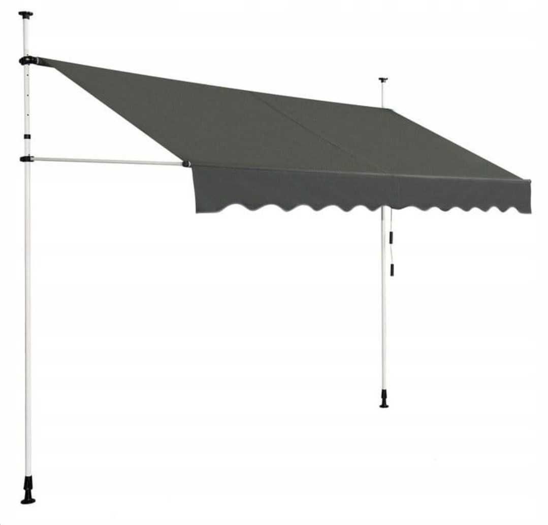 Osłona przeciwsłoneczna markiza balkonowa rozporowa 300x120cm