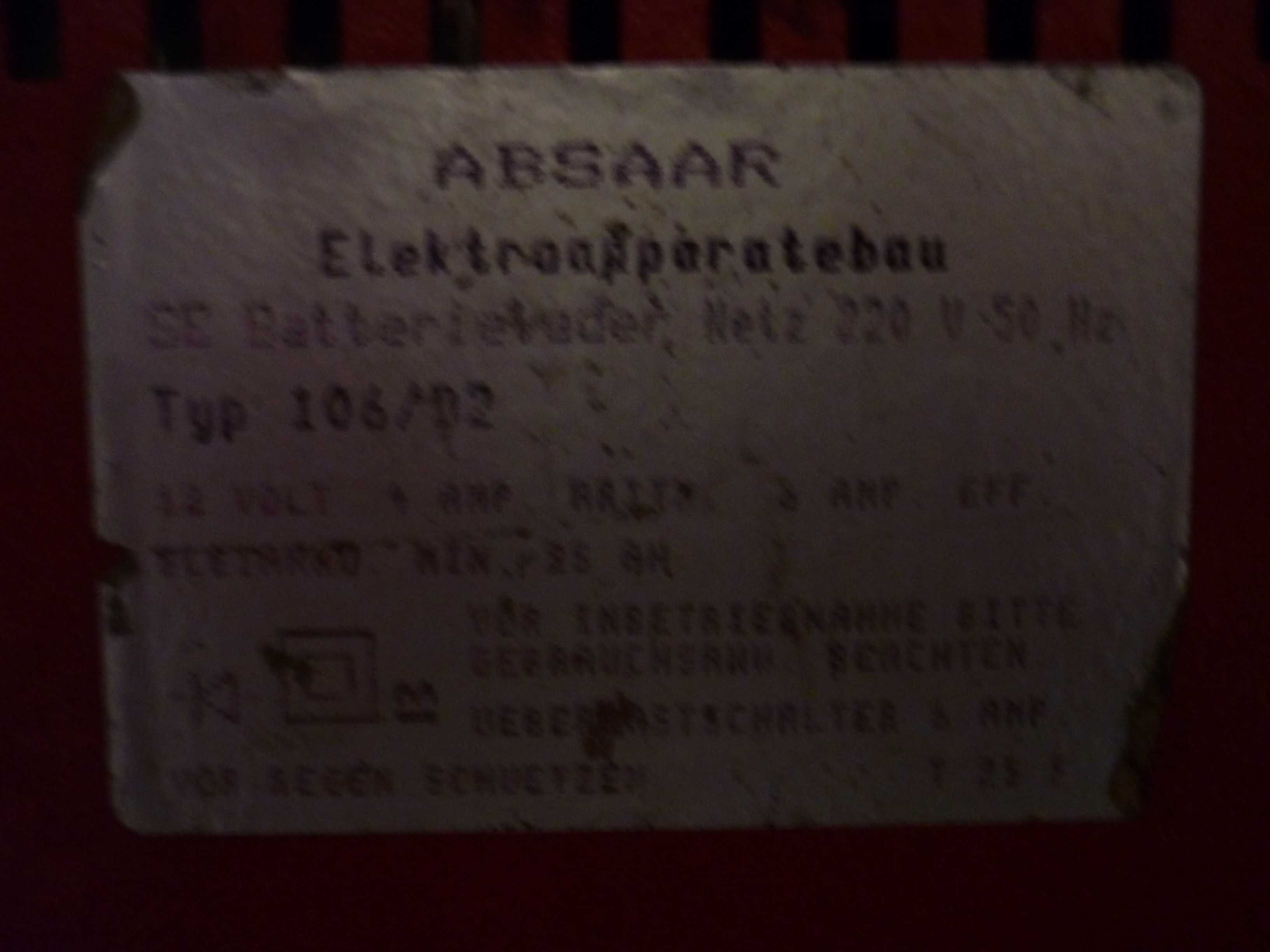 Prostownik/ładowarka ABSAAR 6A 12 V