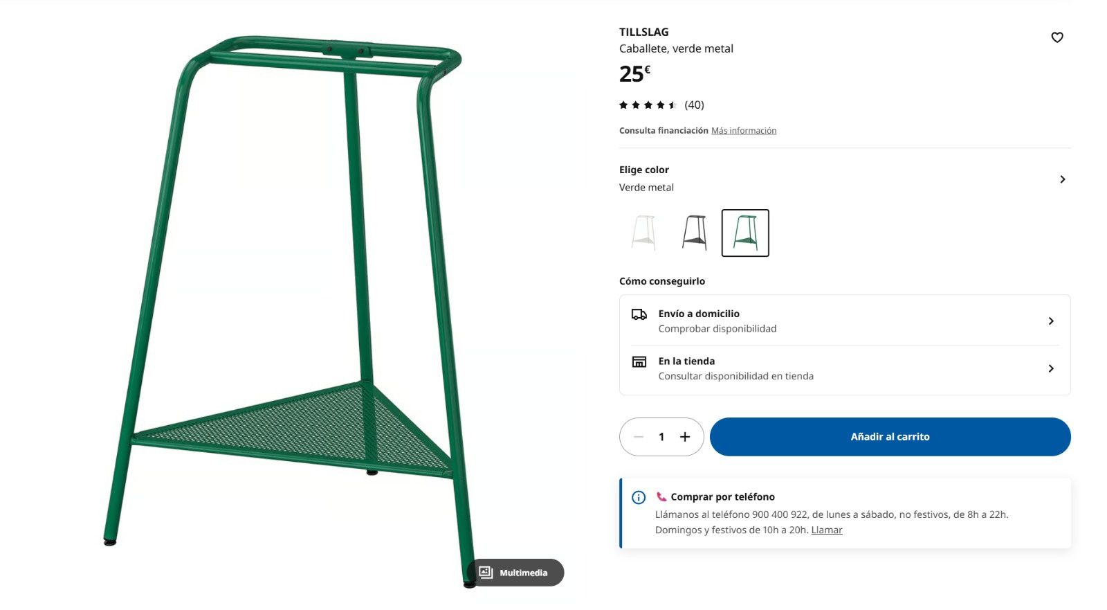 Cavalete Metal IKEA TILLSLAG.