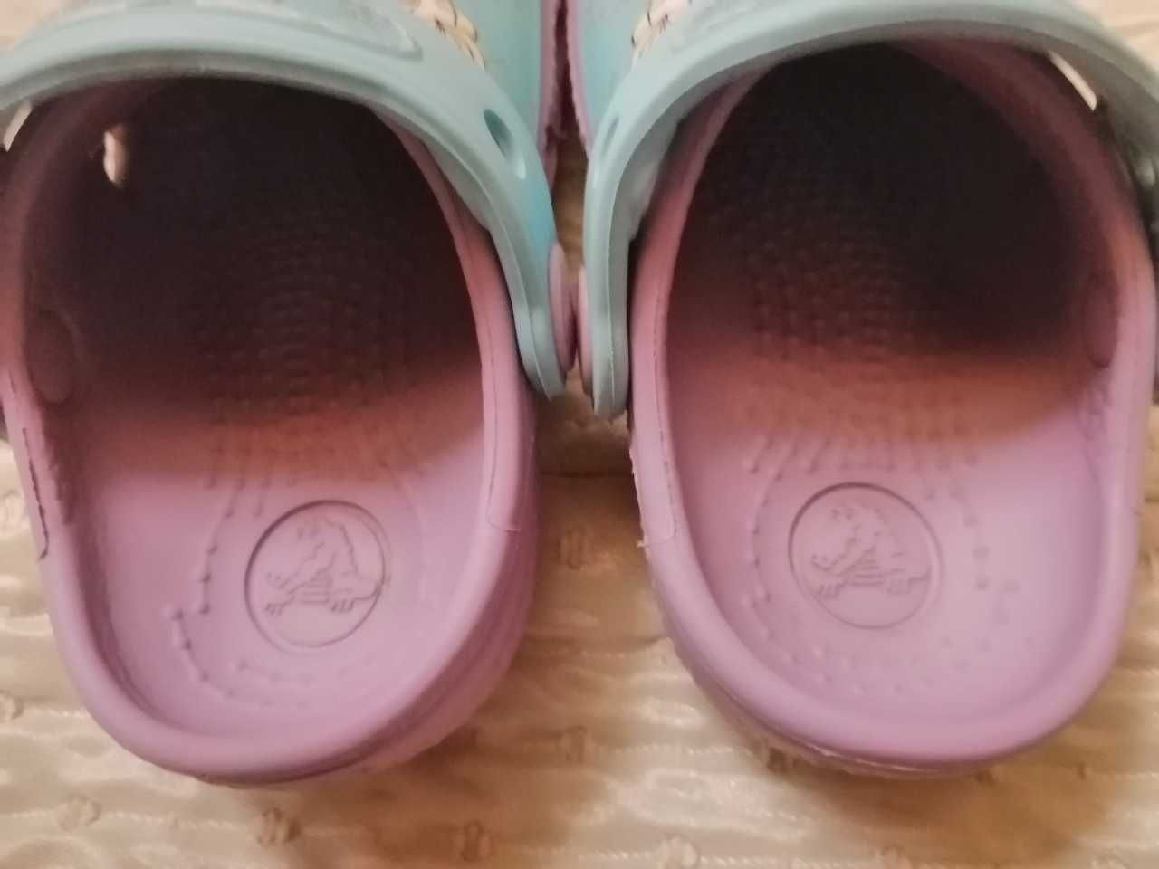 Crocs Frozen Disney klapki rozm. C4/5 20/21  wew. 13 cm lila kolor