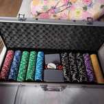 Walizka z żetonami 500 POKER