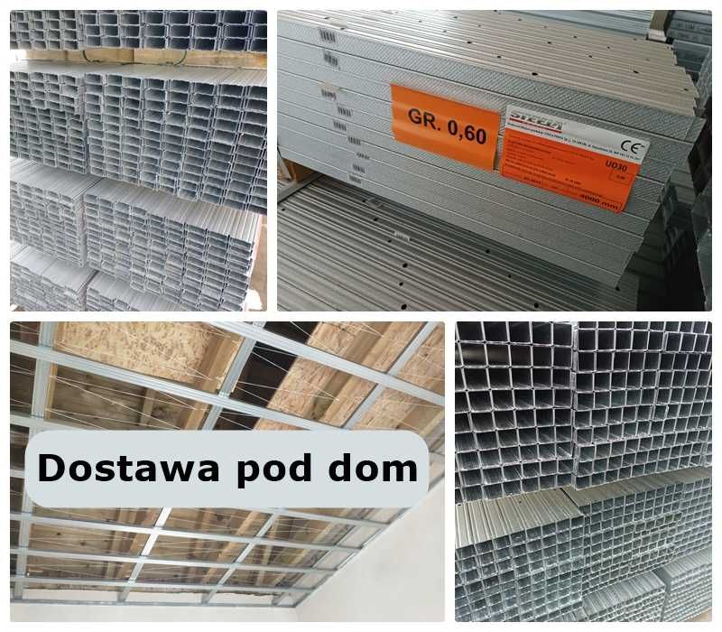 Profil sufitowy CD60 CW50 UD27 UD28 UD30 profile ścienne 0,6mm stelaże
