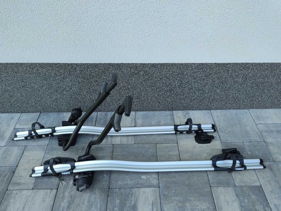 4 x Thule ProRide 591 bagażnik dachowy uchwyt rowerowy na dach