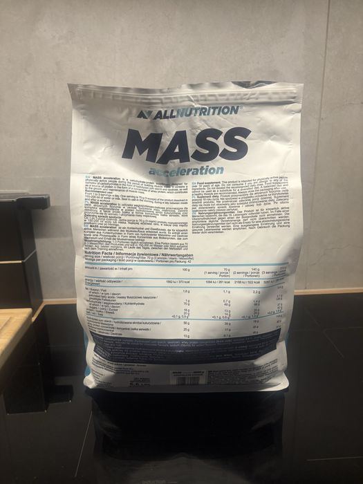 Gainer Mass AllNutrition 3000g Cookie&Cream kreatyna białko bcaa bulk