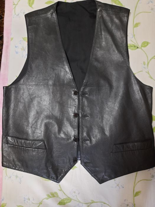 ЖАЛЕТ мужской из НАТУРАЛЬНОЙ КОЖИ высшего качества