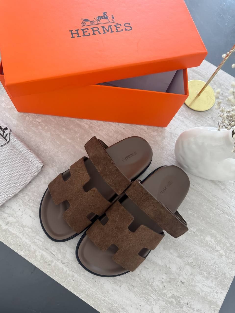 Босоніжки Hermes Sandals Brown