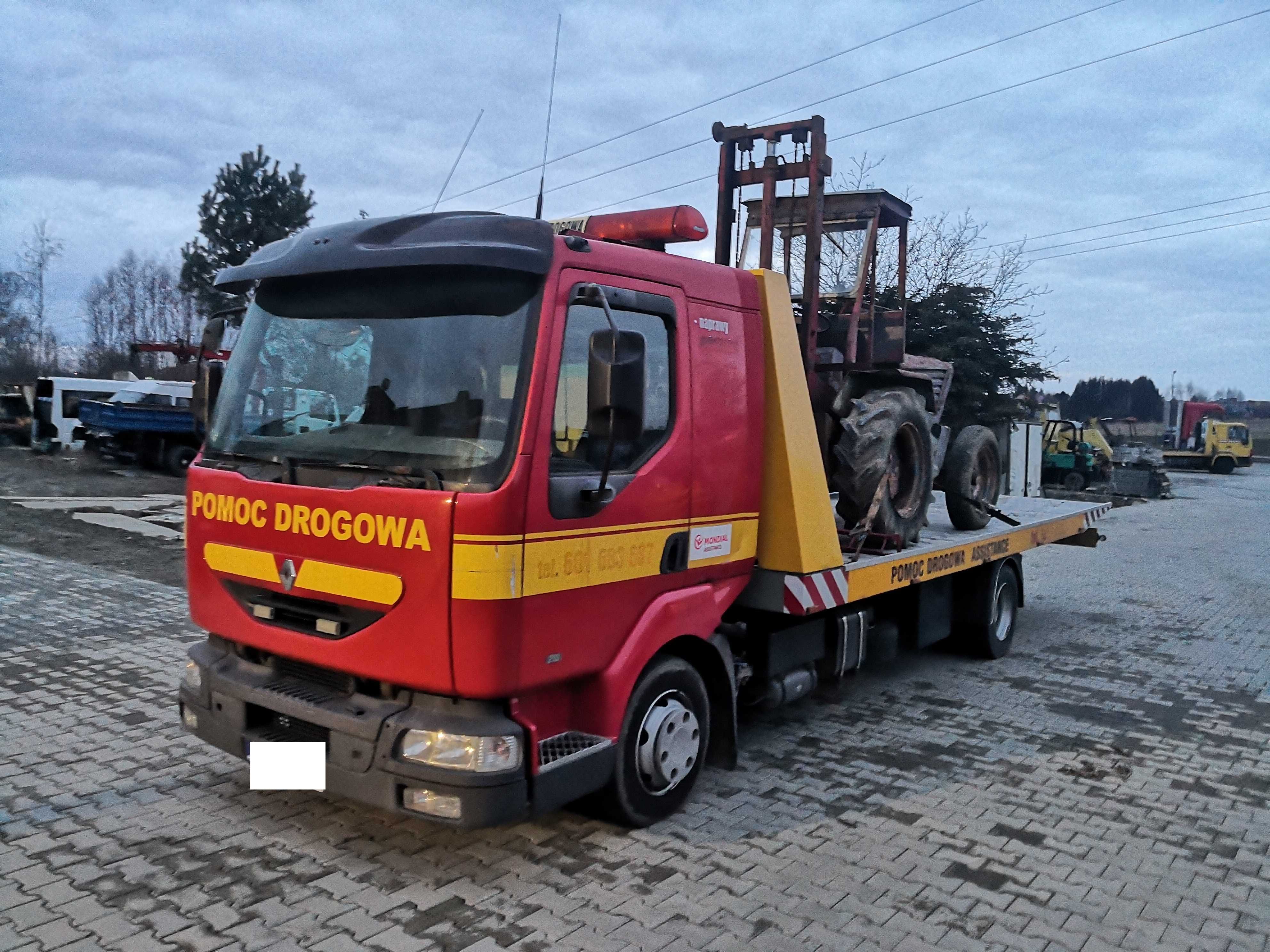 laweta RENAULT MIDLUM PŁYTA HYDRAULICZNA autolaweta pomoc drogowa