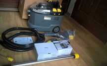 Bateryjny odkurzacz piorący karcher puzzi 9/1 BP Nowy Full Zestaw!