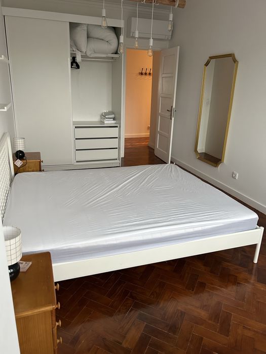 Cama metal branca