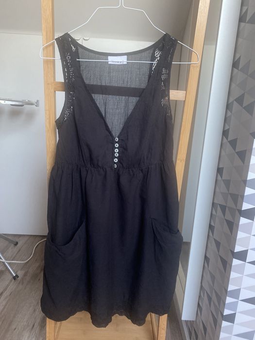 Tunika mała czarna Yessica 36 haft angielski