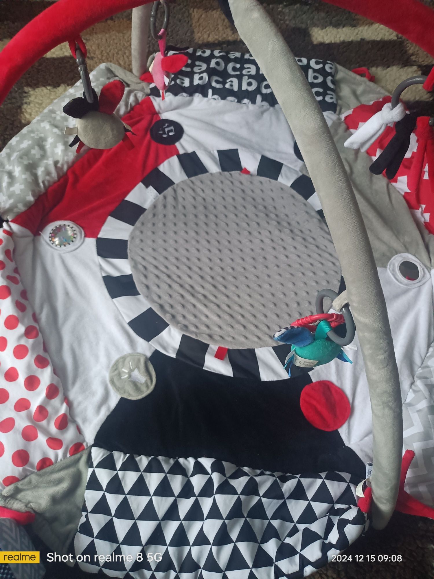 Mata edukacyjna sensoryczna Canpol babies, plus zabawki sensoryczne