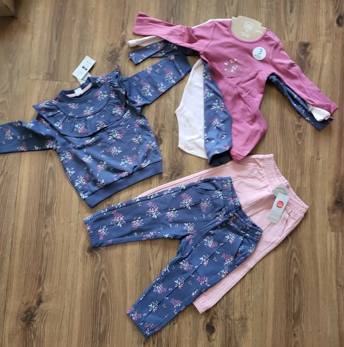 Zestaw dla dziewczynki 86 cool club smyk nowe body spodnie bluza